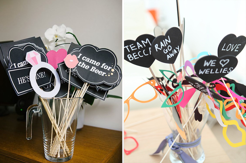 Wedding photo shop booth props ideas