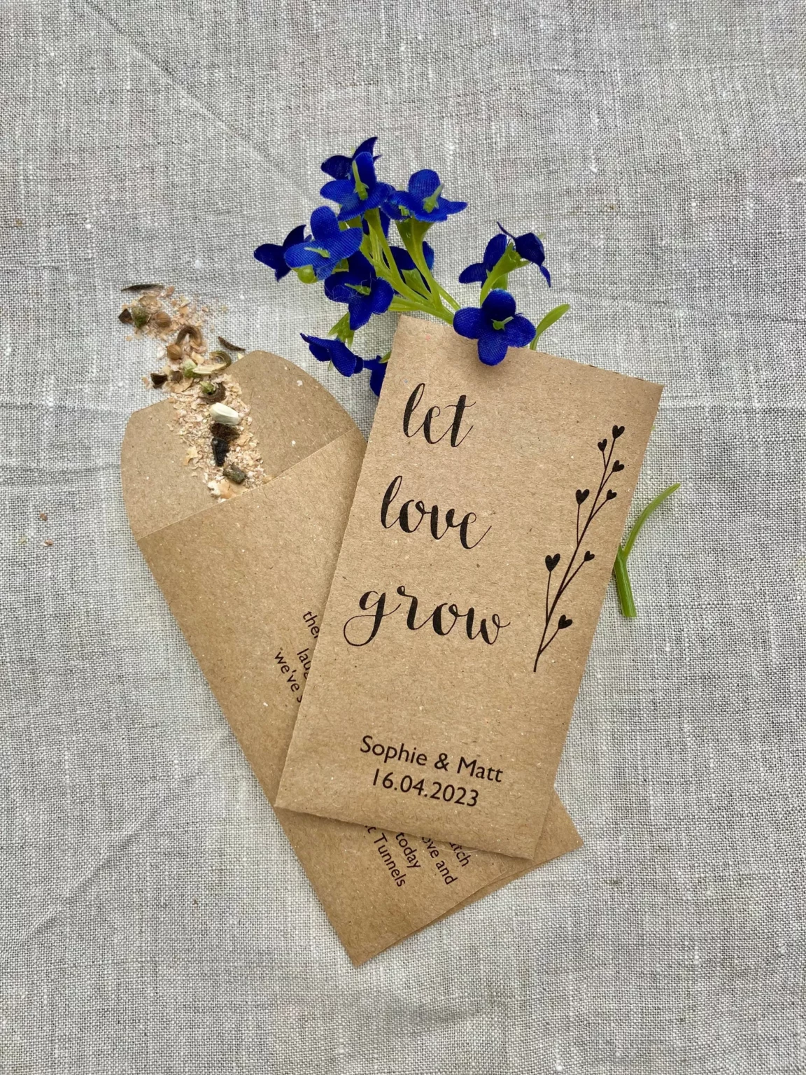 curradine barns blog favours spring flower seeds