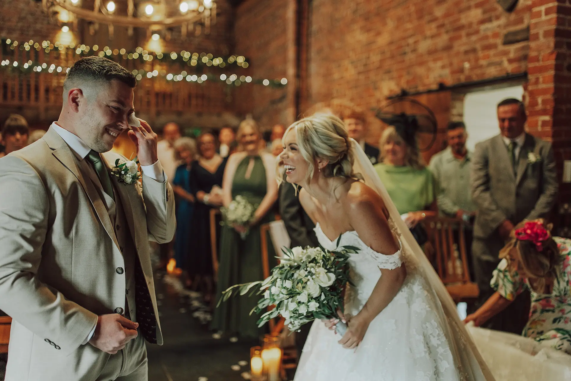 Curradine Barns wedding ceremony