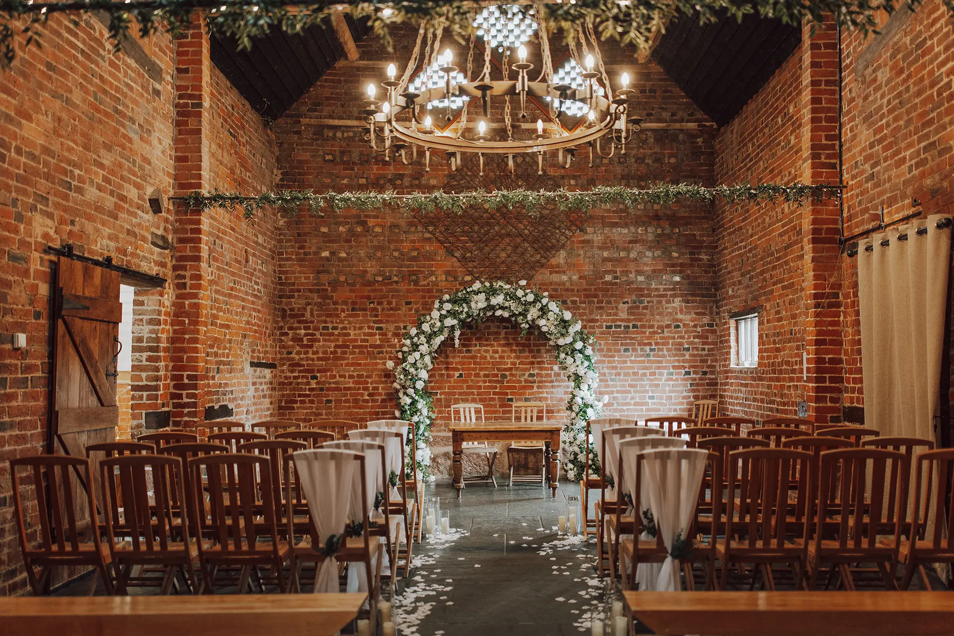 Curradine Barns wedding ceremony space